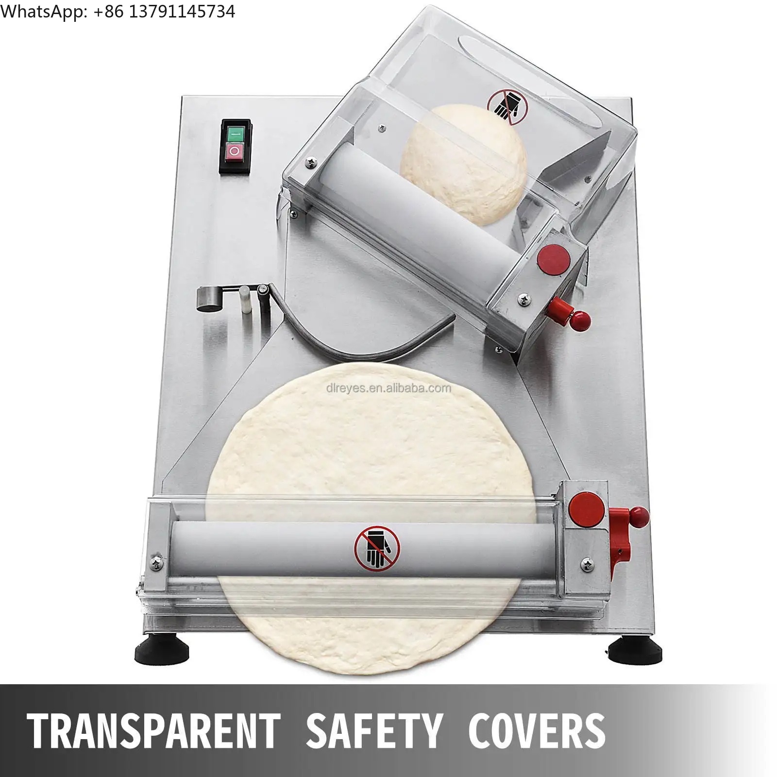 Pizza Conveyor Oven - Manuelle Kleine Teigwalzmaschine Elektrische Brot- und