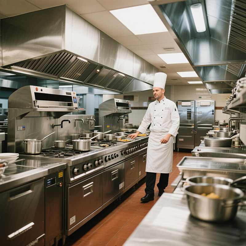 Commercial Kitchen Gas Line - Edelstahl Fast Food Ausrüstung Kommerzielle Gas