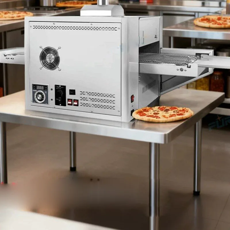 Pizza Conveyor Oven - Digitaler Pizzaofen mit einstellbarer Geschwindigkeit, oberer