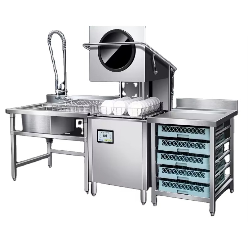Commercial Kitchen Kitchen - Maßgefertigte Freistehende Automatische Haubengeschirrspülmaschine für Restaurantküchen