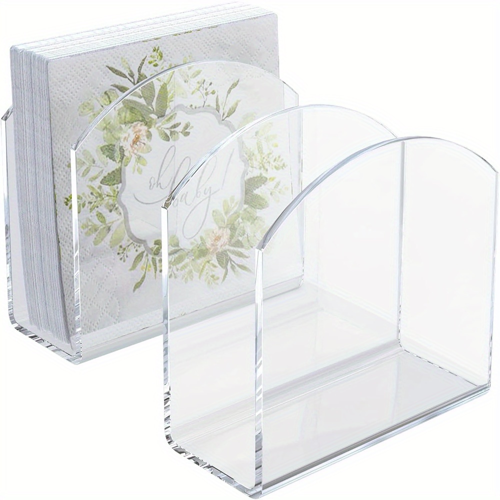 Commercial Kitchen Setup - 2 Stück/Packung Neuer Stil Serviettenhalter, Transparenter