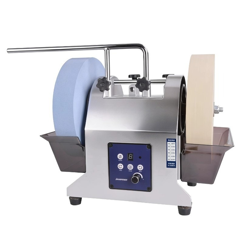 Commercial Kitchen Grinder - Doppelrad-Elektromesserschärfer, Kleiner Nass-Schleifer für den Haushalt,