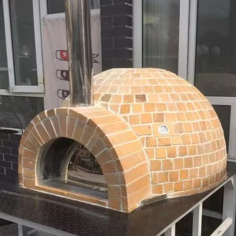 Pizza Conveyor Oven - Für Pizzaofen-Ziegelverkäufe funktioniert im Fortschritt