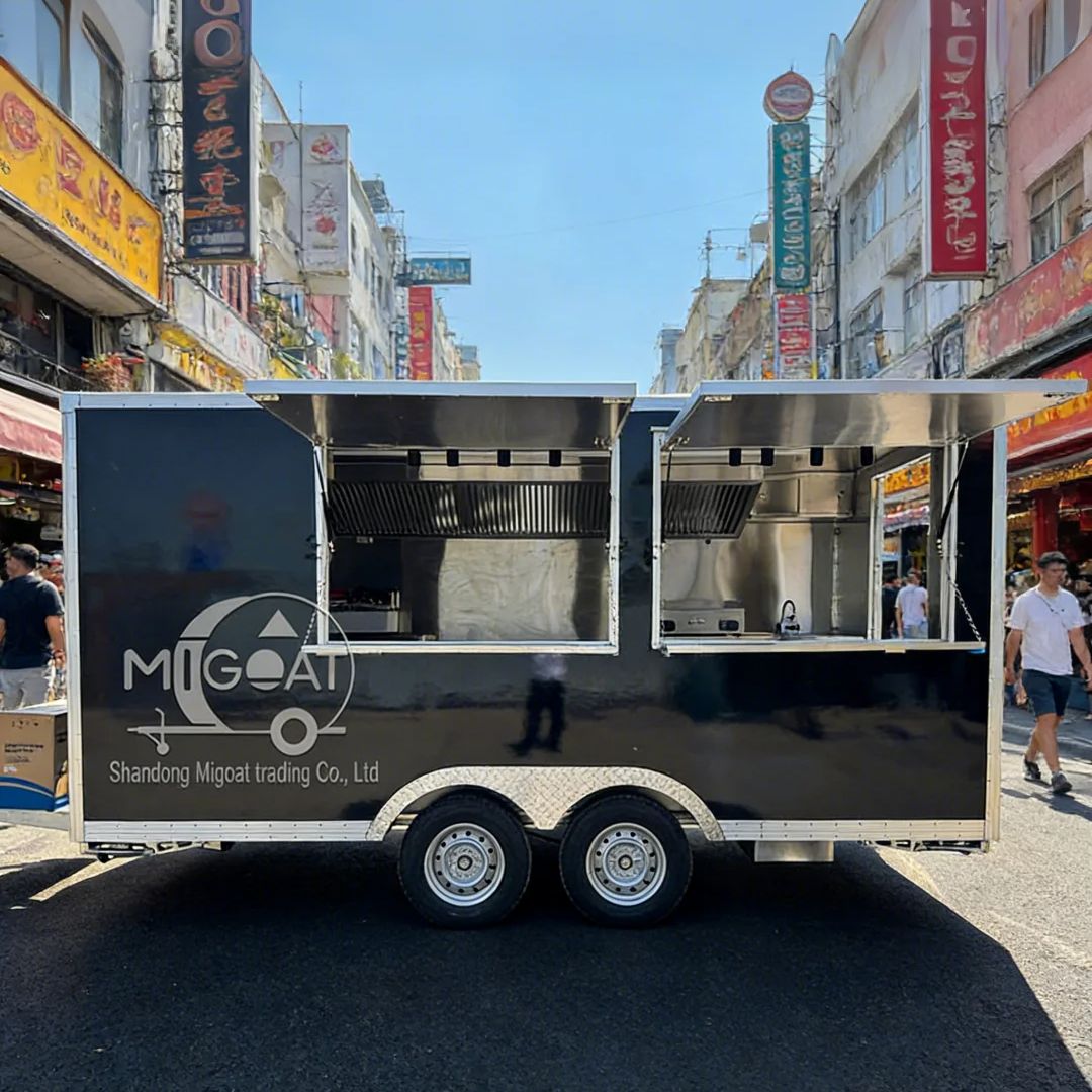 Commercial Kitchen Ventilation System - Kommerzieller mobiler Küchen-LKW-Food-Catering-Anhänger mit Belüftungssystem für
