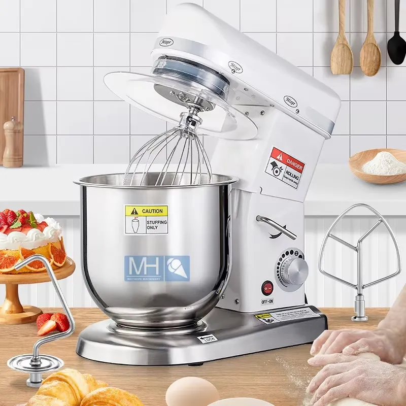 Commercial Kitchen Parts & Service - Gewerbliche Bäckerei-Multifunktions-Küchenmaschine 3-in-1 Elektrischer Brot-Pizza-Kuchen-Standmixer für