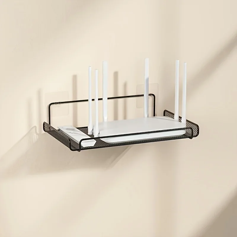 Commercial Kitchen Setup - Edelstahl-Router-Regal ohne Bohren, WLAN-Wandhalterung, Router-Aufbewahrungsorganizer, Regal