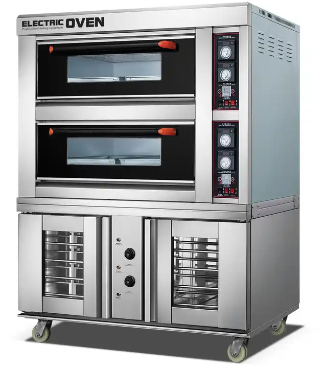 Pizza Conveyor Oven - Gewerblicher 1-2-Deck 2-4-Blech Gasbackofen mit Digitalanzeige