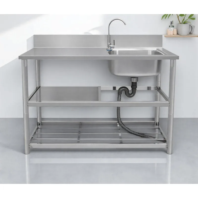 Freistehender Edelstahlspülbec – Commercial Kitchen Faucets Bewertung und Preis