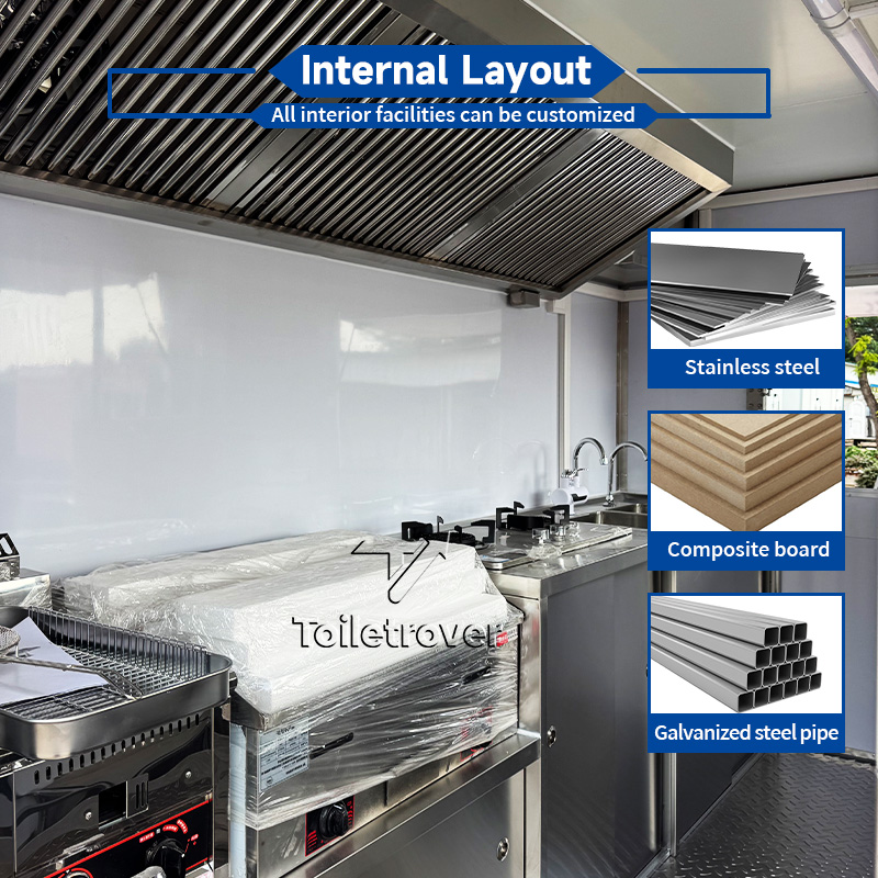 Kommerzieller Street-Food-Truc – Commercial Kitchen Units For Sale Bewertung und Preis