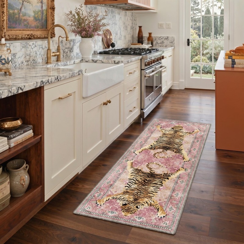 Persischer Blumenläufer-Teppic – Commercial Kitchen Background Bewertung und Preis