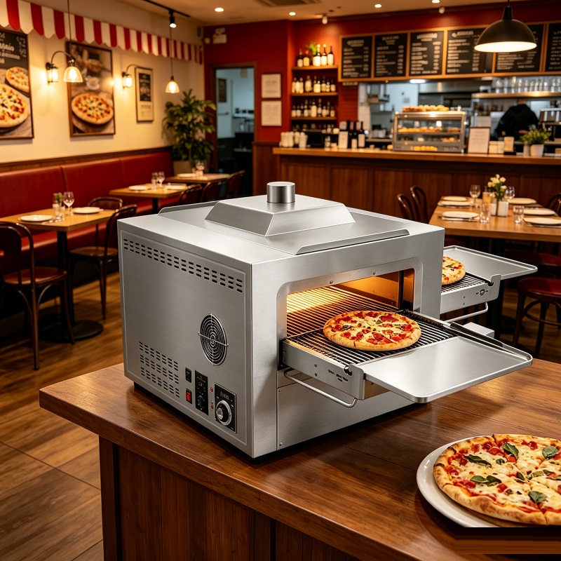 Gewerblicher Gas-Pizzaofen mit – Pizza Conveyor Oven Bewertung und Preis