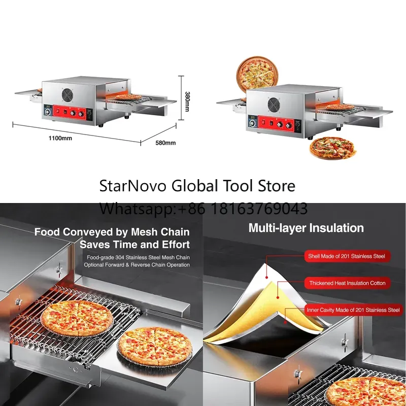 2026 Heißer Verkauf! Förderban – Pizza Conveyor Oven Bewertung und Preis