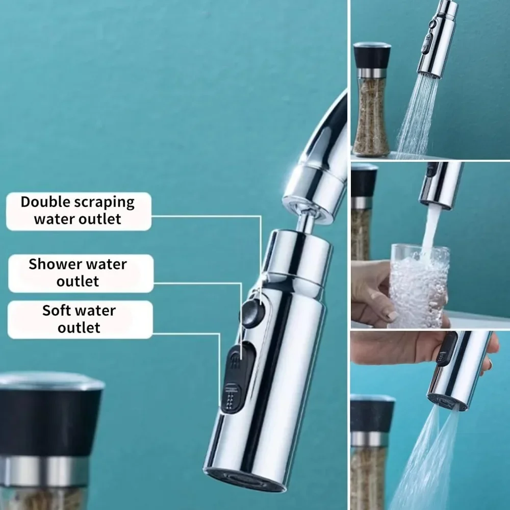 1pc 3 in1 Flexible Küche Wasse – Commercial Kitchen Faucets Bewertung und Preis