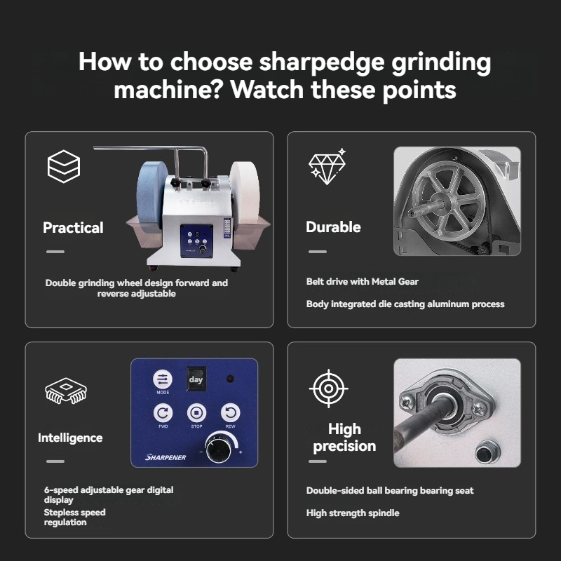 Doppelrad-Elektromesserschärfe – Commercial Kitchen Grinder Bewertung und Preis